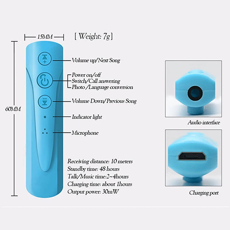 Мини 3 5 мм разъем Bluetooth автомобильный комплект гарнитура музыкальный аудио