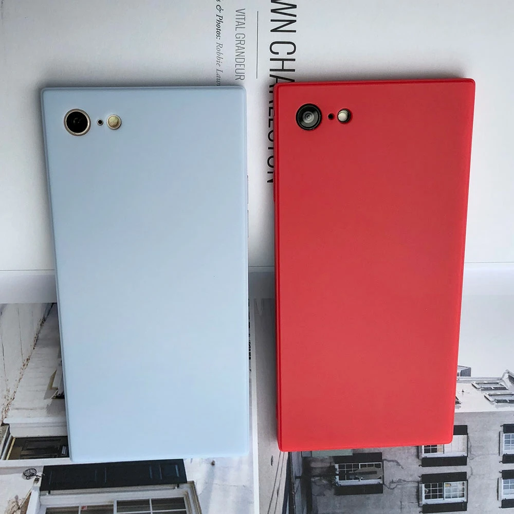 KISSCASE яркие квадратные чехлы для телефонов iPhone X Xs чехол 6 S 7 8 Plus силиконовый мягкий