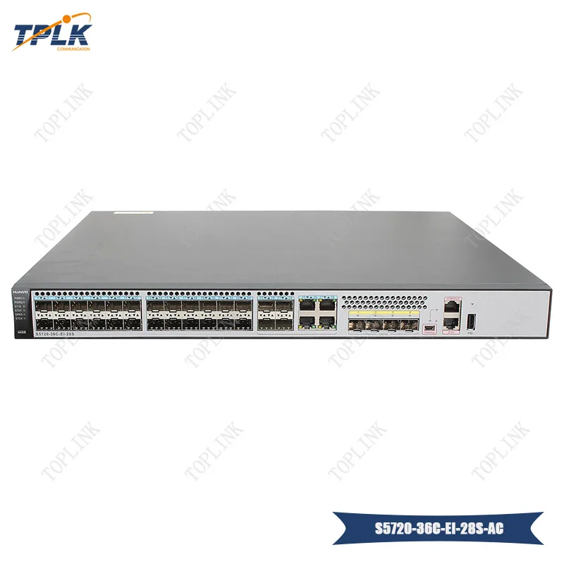 Горячая породукц оригинальный S5720 коммутатор серии S5720-36C-EI-28S-AC Ethernet 28-Порты и