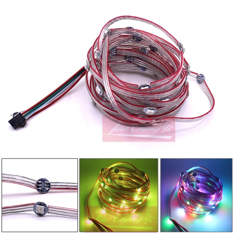 50 шт. предварительно припаянные светодиодные ленты WS2812B WS2811 IC 5050 SMD | Лампы и