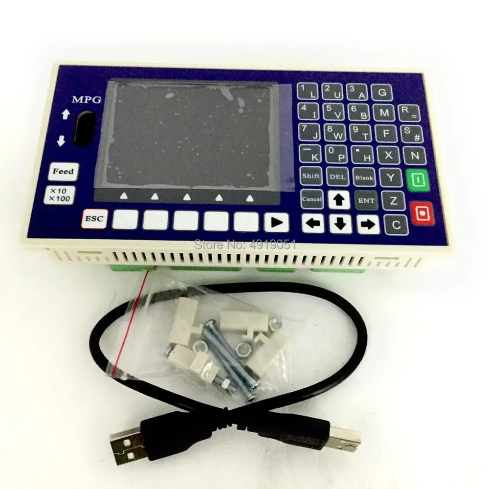 3 оси/4 оси ЧПУ контроллер движения системы 5 дюймов 16DI 8DO TFT 400 кГц Servo шаговый для