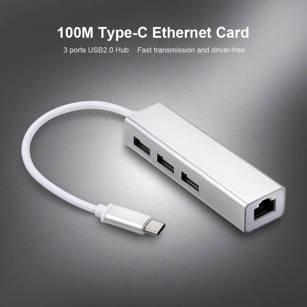 Адаптер USB 3. 0 Type-C с 3 портами RJ45 2 Мбит/с | Компьютеры и офис