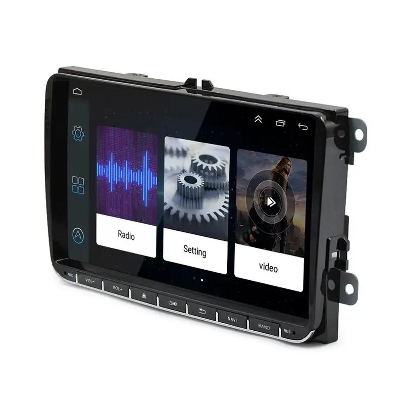 Автомагнитола с GPS-навигацией 9 дюймов Android BT для VW Volkswagen GOLF JETTA TIGUAN DVD-плеер Rds Wi-Fi