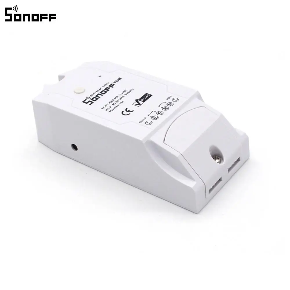 Sonoff Pow Smart Wifi Switch Controller With Real Time Power Consumption Measurement 15A/3500w Home Device Via Android IOS | Электроника