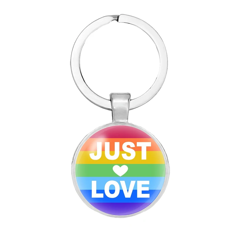SZ Радуга гей pride брелок для ключей ЛГБТ подарок лесбиянок подвеска сувенир Llaveros