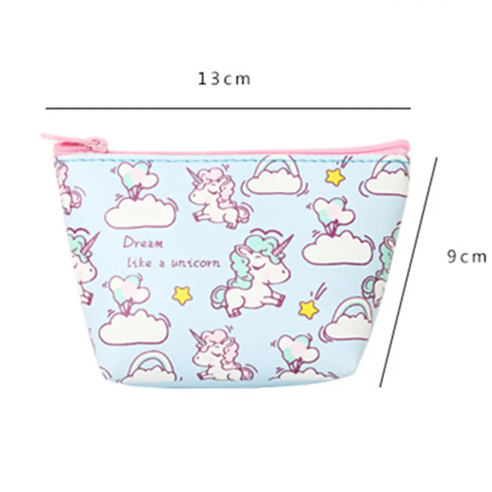 Сумки для женщин 2019 держатель бумажника монет Kawaii животные Единорог мини