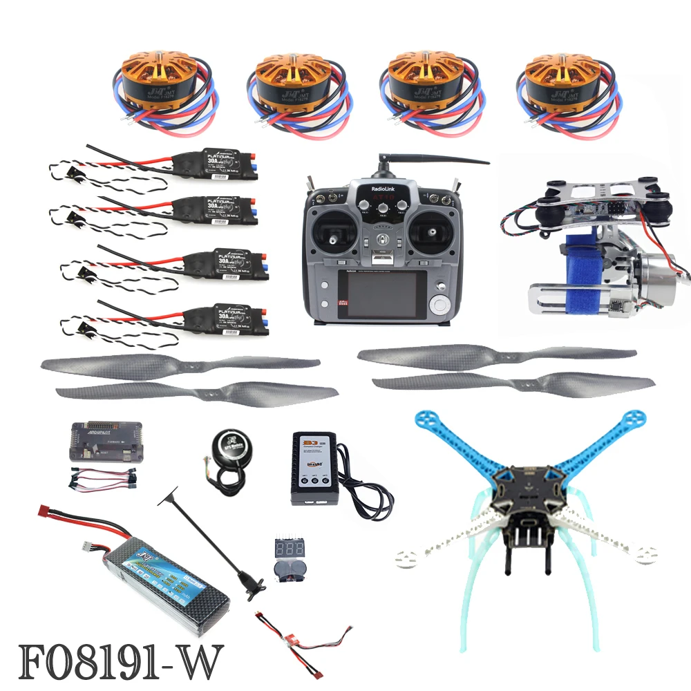 DIY Unassembly 2 4G 10ch RC Quadcopter Drone 500mm S500 PCB APM2.8 M8N GPS осевой Gimbal RTF Полный комплект Motor ESC|drone
