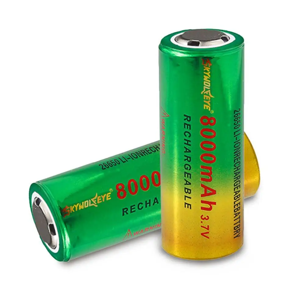 8000 mAh литий ионная 26650 3 7 V аккумуляторная батарея для освещения светодиодного