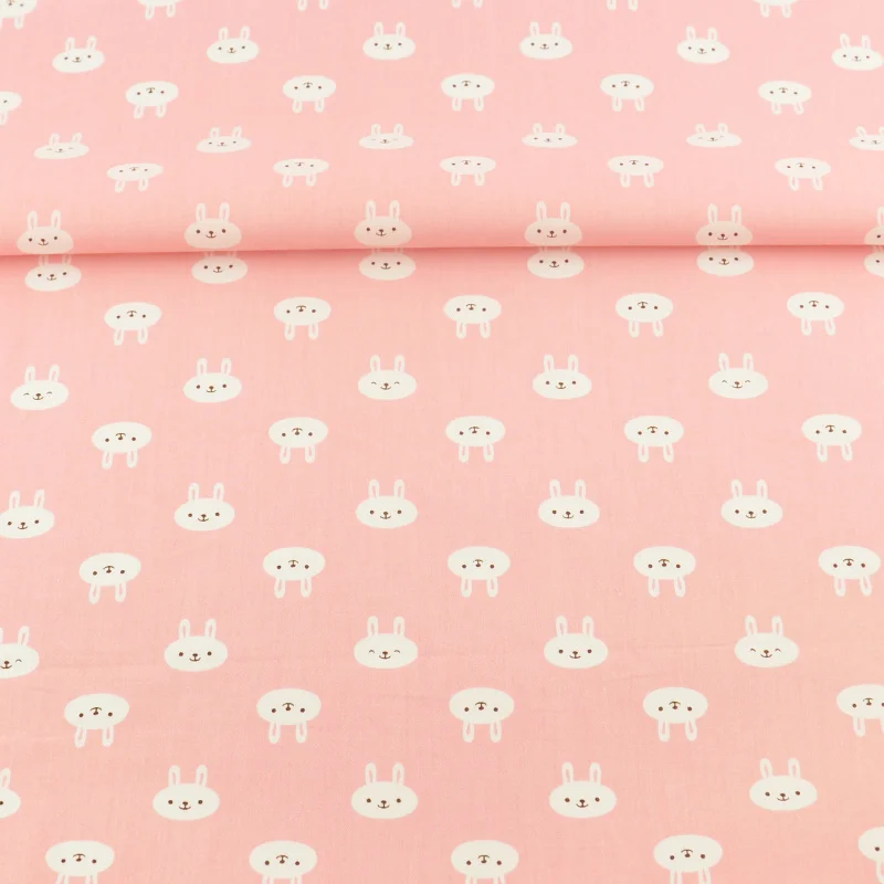 Tecido Patchwork Sewing Cloth Bedding Decoration Tissue Pink Rabbit Home Textile Cotton Fabric Quilting Teramila Fabrics Craft | Дом и сад