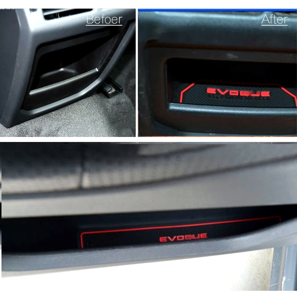 

Car Interior Gate Slot Pad Door Groove Dust-proof Mat Cup Mat Auto Accessories