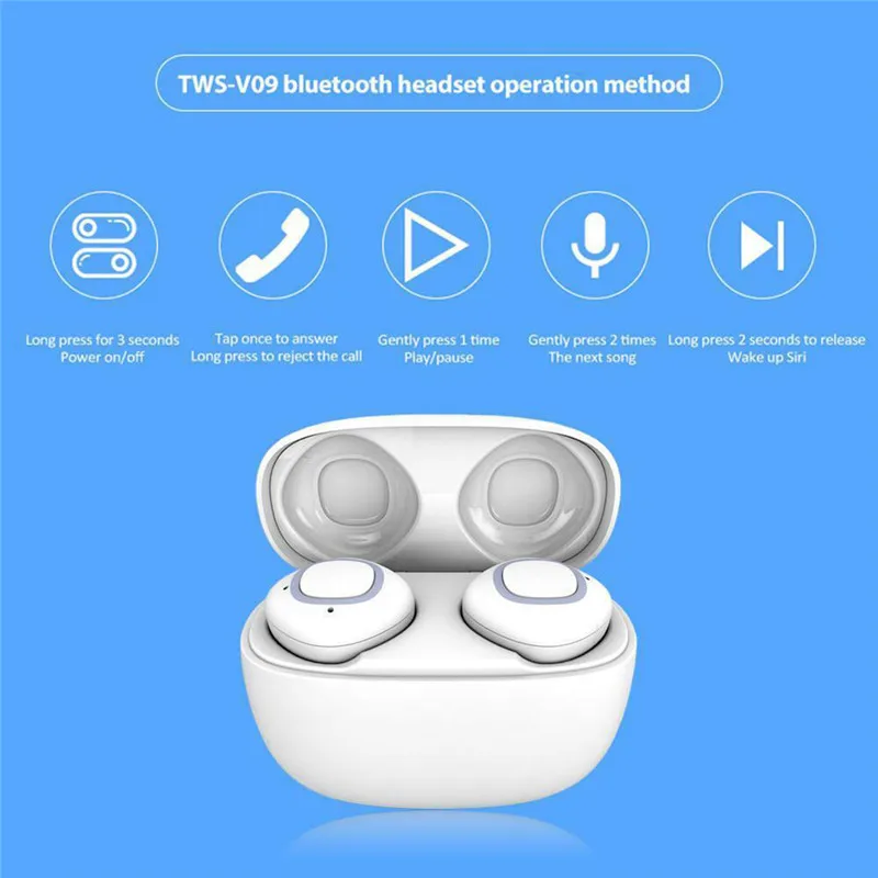 Ottwn Mini TWS беспроводные стерео спортивные Bluetooth наушники невидимые небольшие