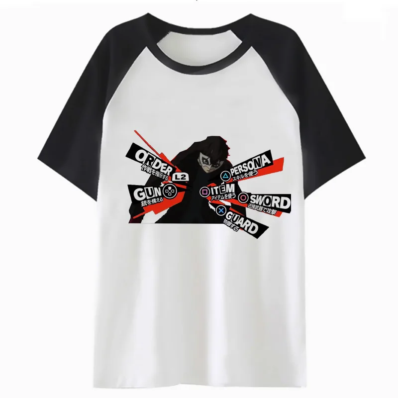 persona 5 t shirt male clothing t-shirt top for harajuku tee tshirt funny hop men streetwear hip H2130 | Мужская одежда