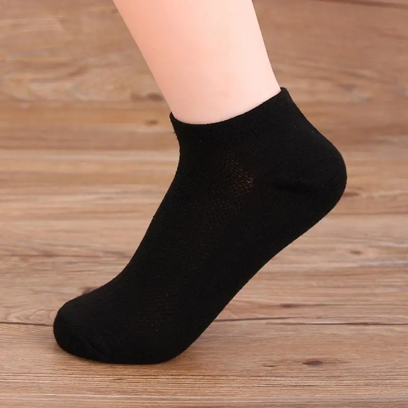 Men's Socks Solid Breathable Mesh Invisible Non-slip Elastic Soft Short Ankle For Women | Женская одежда