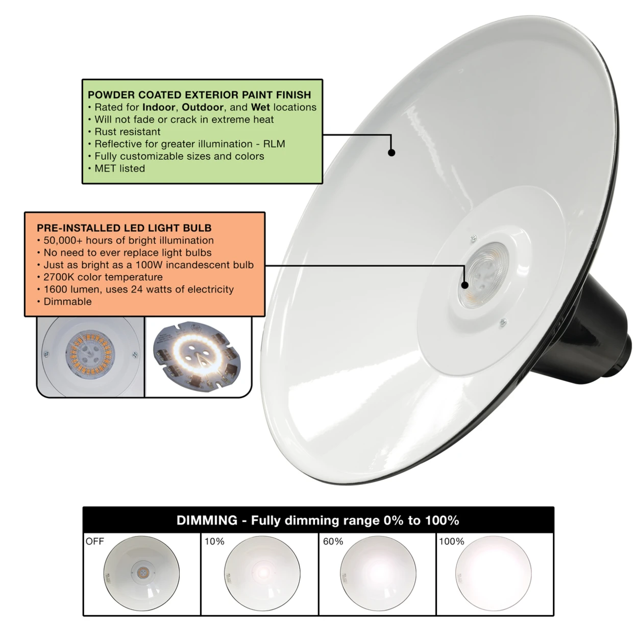 14&quot Calla LED Pendant Light in Galvanized Silver with Downrod | Освещение