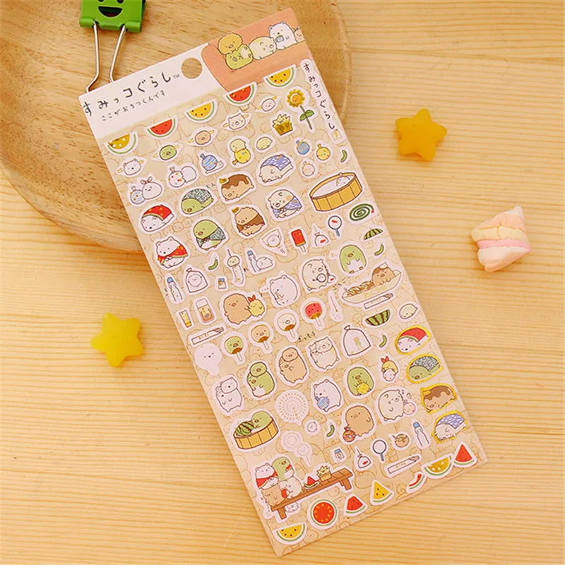 Симпатичные прозрачные наклейки с животными s Kawaii DIY Декоративные для рукоделия