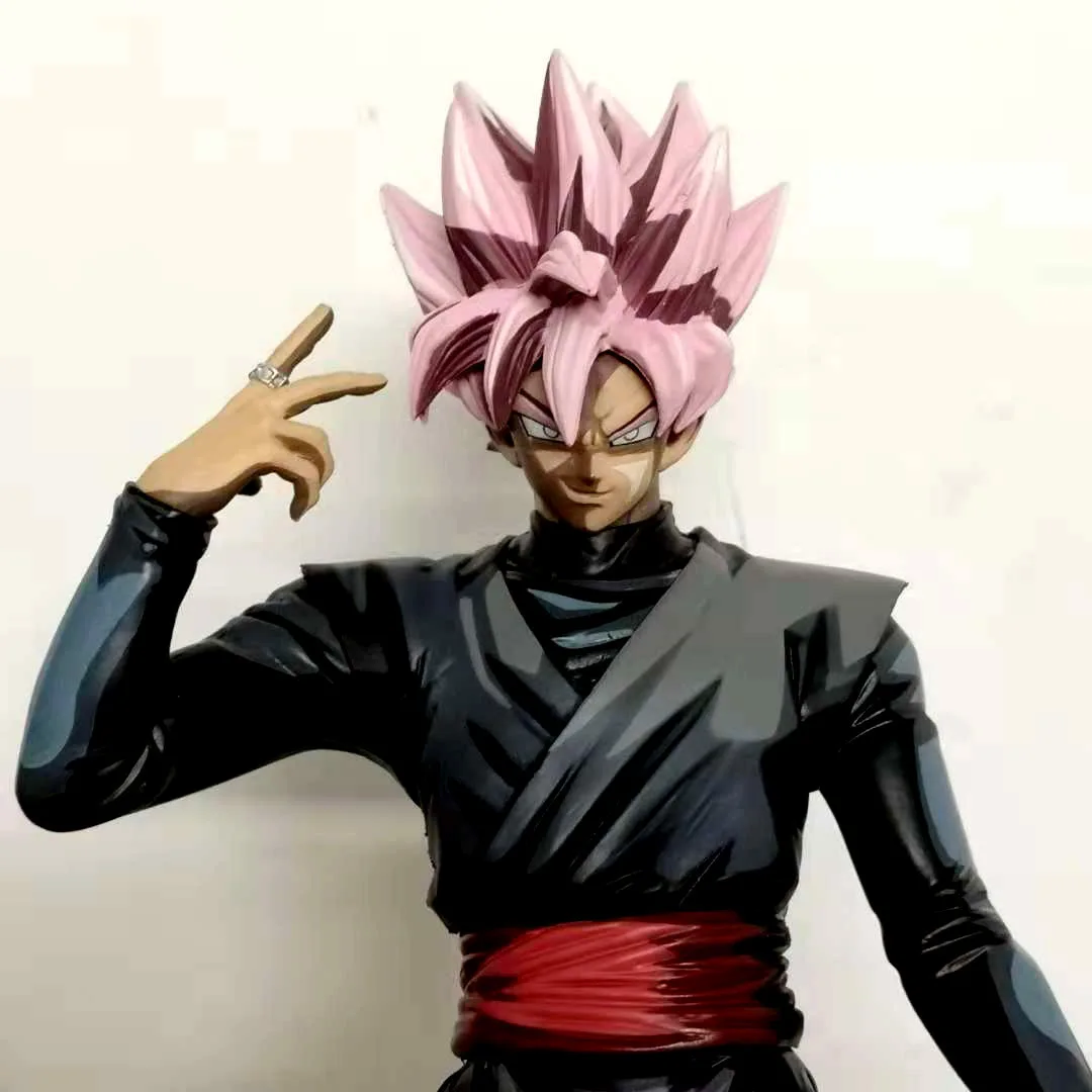 Dragon Ball Супер рос воин просветление Темный Гоку темно Zamas Розовый Красный аниме