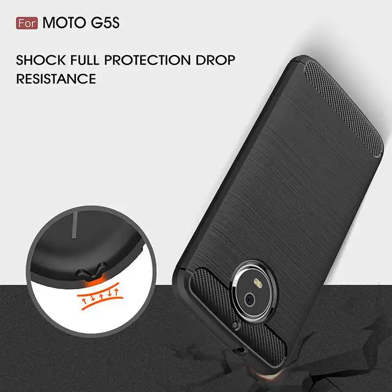 Mokoemi модный Ударопрочный Мягкий силиконовый чехол 5 2 дюйма для Motorola Moto G5s G5S Plus