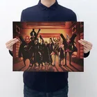 Классические винтажные аниме Луффи портретный плакат крафт-бумага украшения комнаты наклейки Настенный декор дома Декор стены стикер