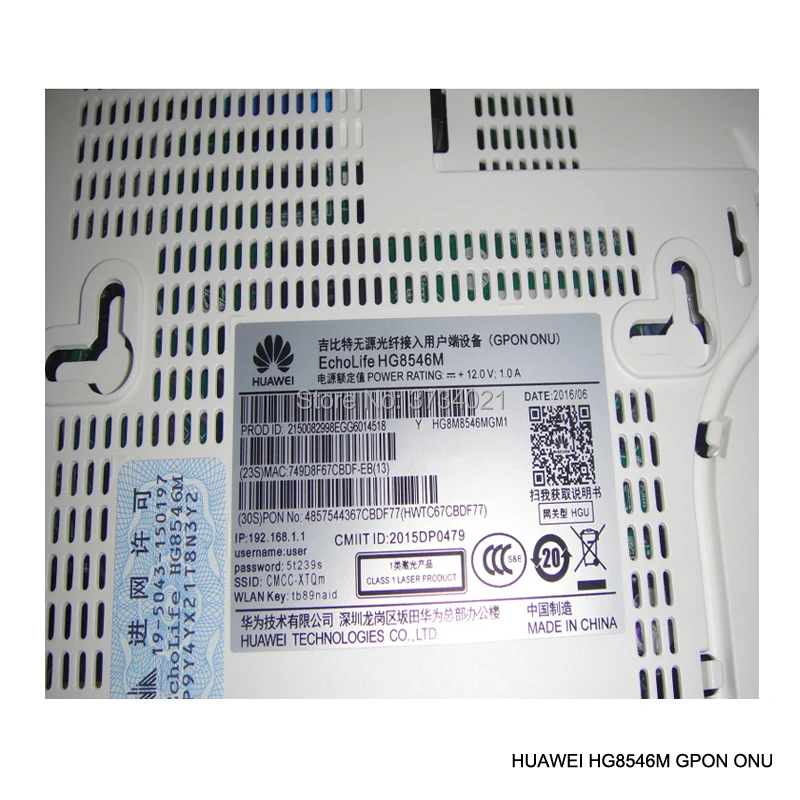 Вторая рука huawei echolife HG8546M GPON ONU hg8546m с 4FE + Тел USB wifi 99% новый ont | Мобильные телефоны и