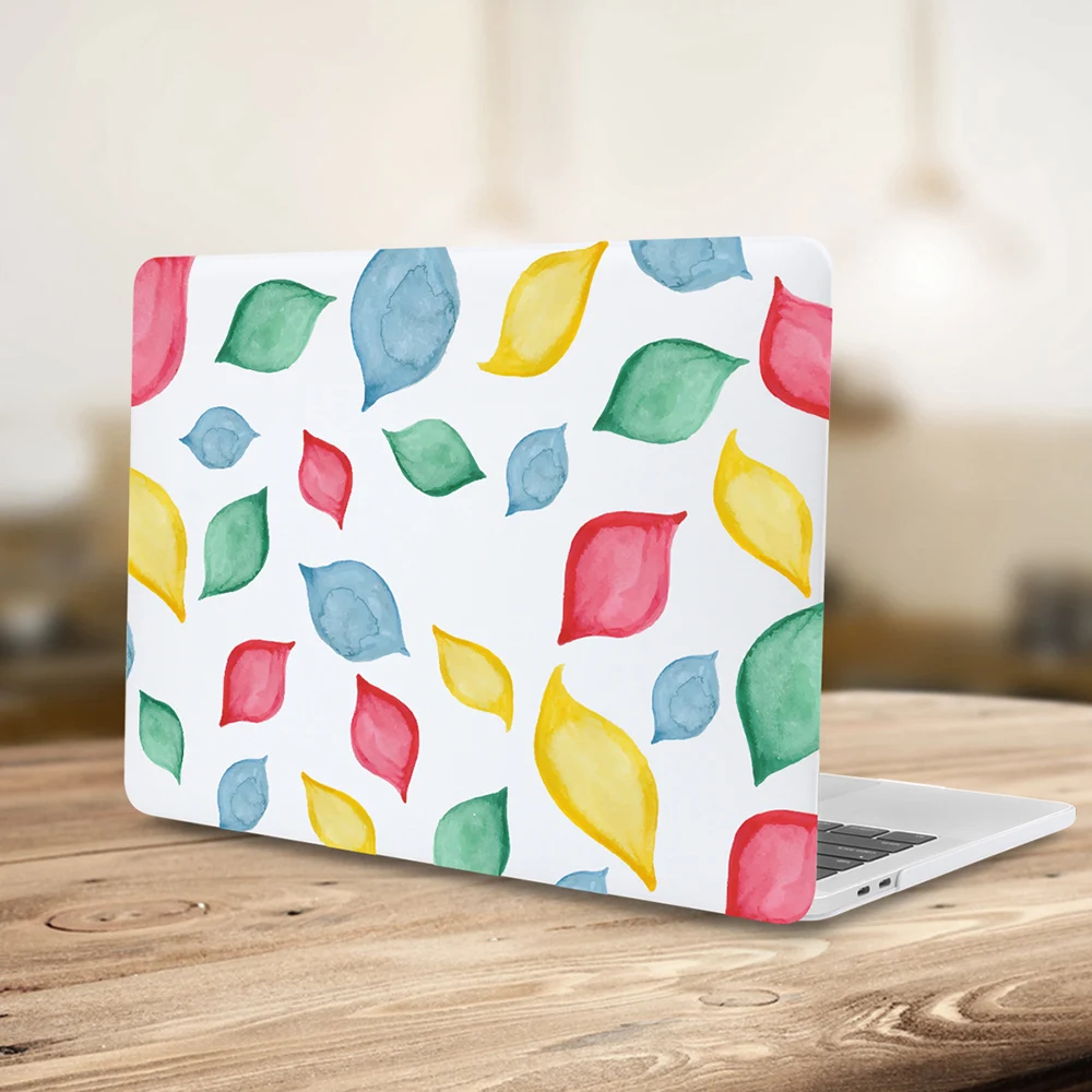Кристальный однотонный белый цветочный принт чехол для MacBook Air 11 6 Новинка 13 3 Pro 15