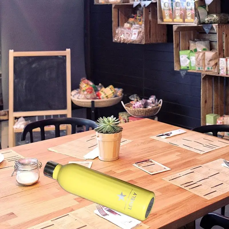 Термос чашка Двойная Вакуумная Спортивная Бутылка маленький рот открытый кружка