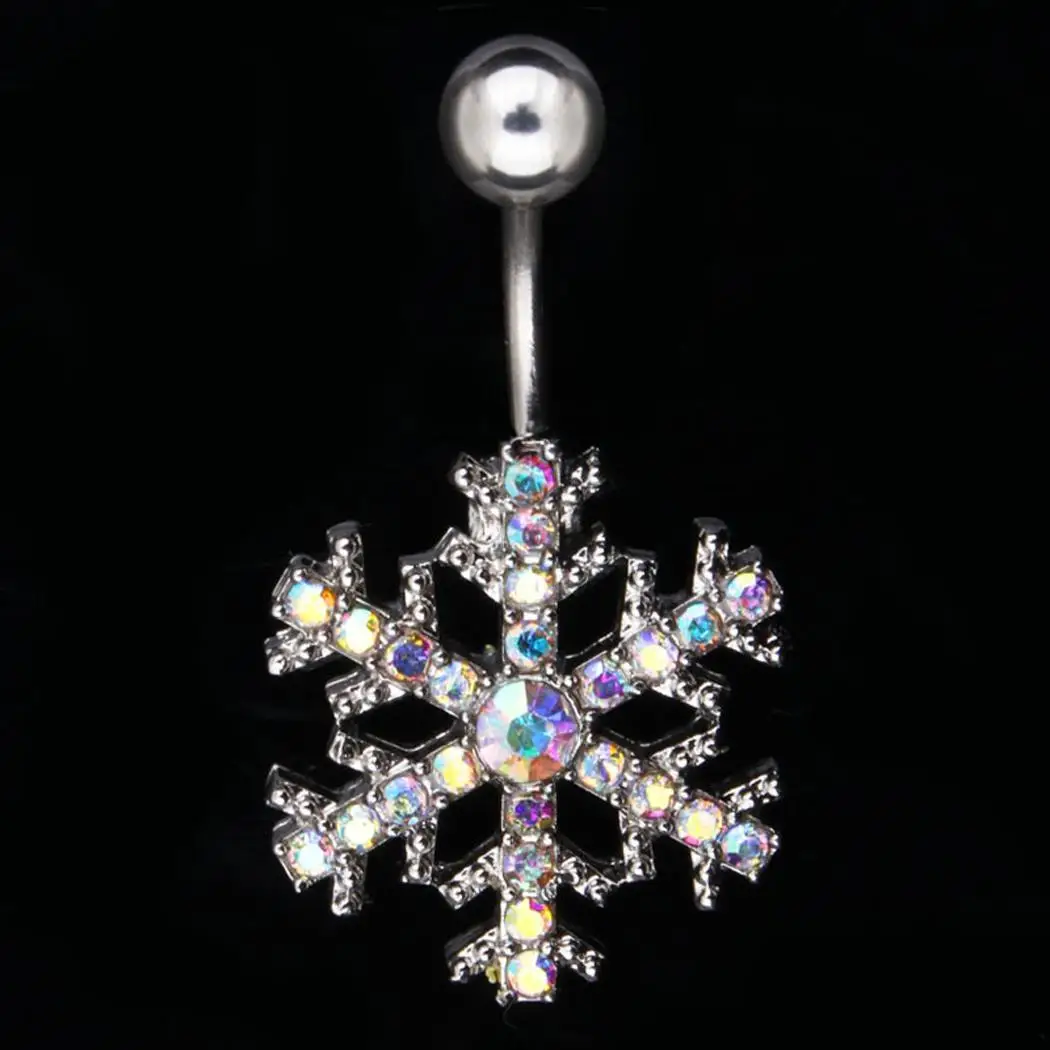 Women Fashion Belly Body Piercing Jewelry Snowflake Dangle Navel Casual Daily Party etc. Nail Ring | Украшения и аксессуары