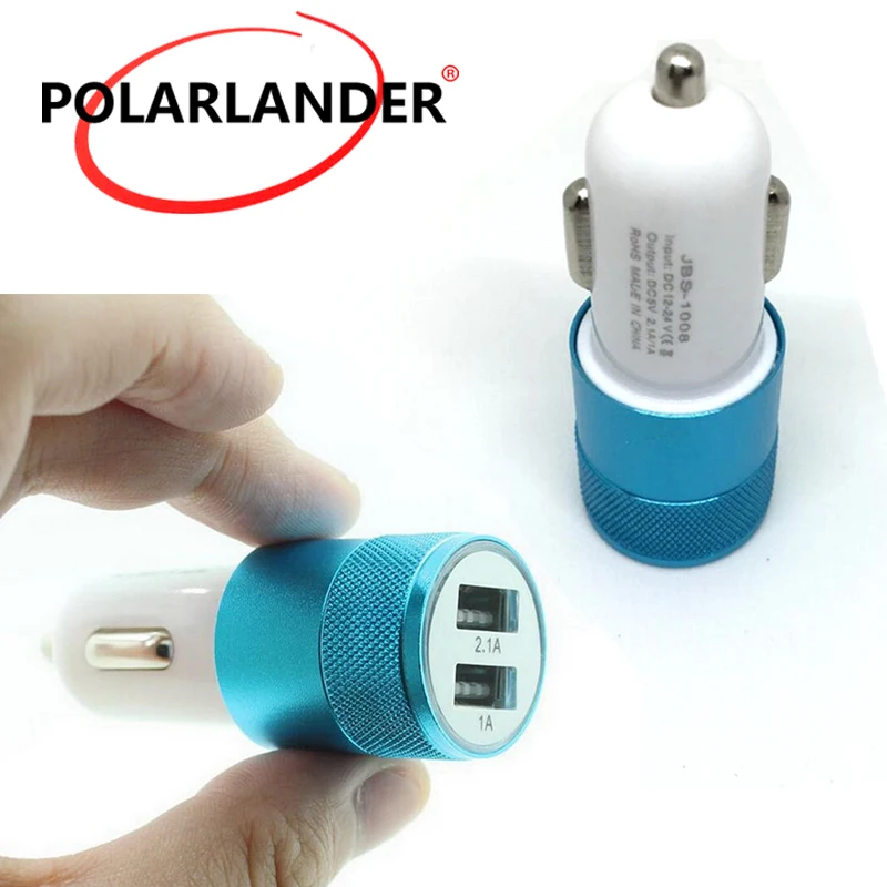

Универсальное автомобильное зарядное устройство с двумя USB-портами, 12-24 В постоянного тока, 2 цвета на выбор