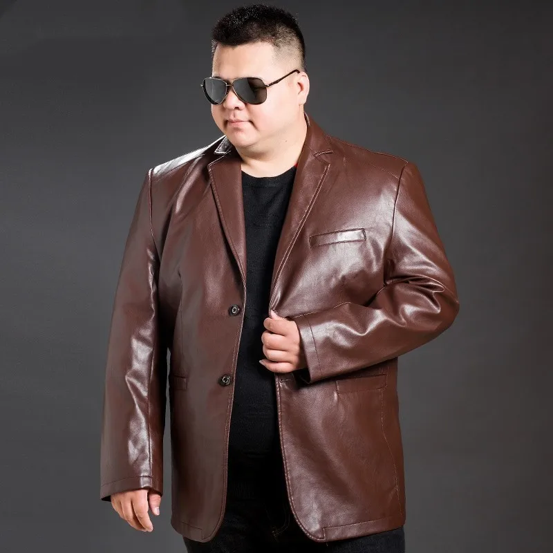 Искусственная кожа для мужчин размеры 8XL 7XL 6XL 5XL|Куртки из искуственной кожи| |