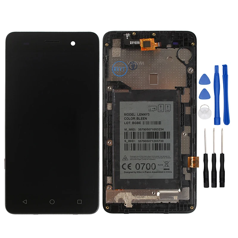 Ocolor для Wiko Lenny 3 протестированный ЖК дисплей и сенсорный экран с рамкой запасная