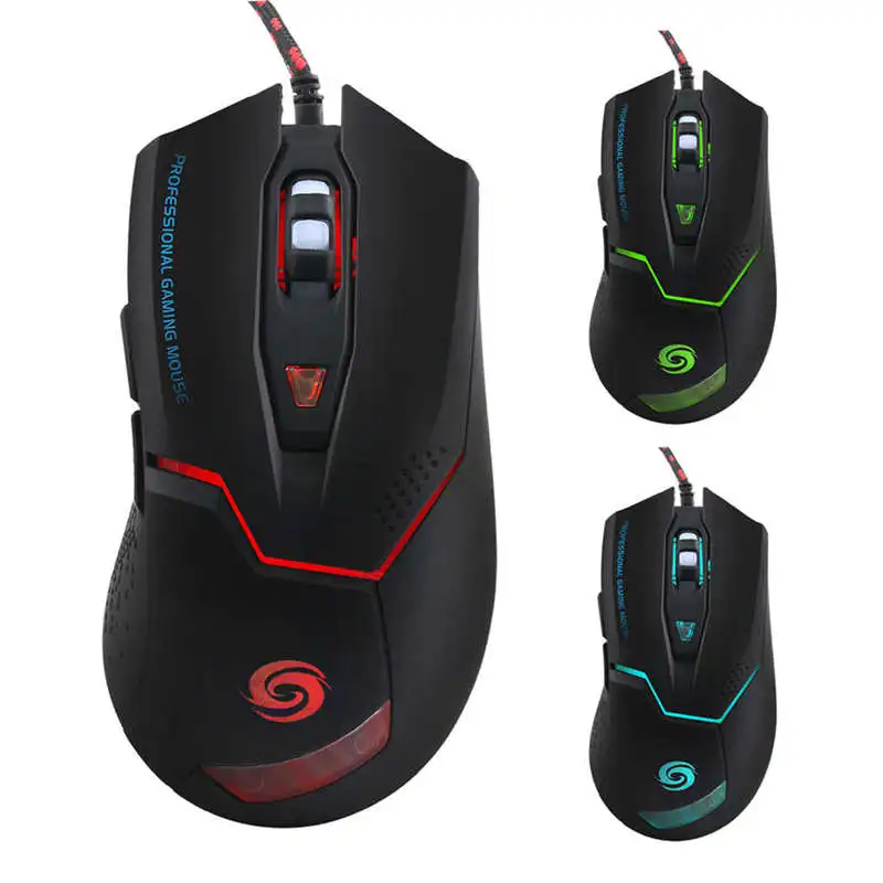 K1020 Rgb подсветка Usb оптическая игровая мышь 1600/2400/3200 точек/дюйм Эргономика 6 кнопок