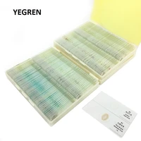 200 pieces prepared microscope slide plant animal insect glass sheet school biological teaching studying equipment for student