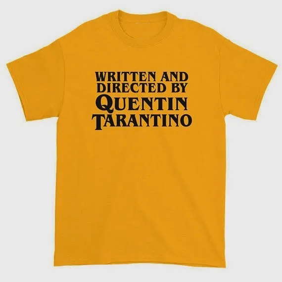 Модная черная женская футболка Tarantion fan Quentin Tarantino со слоганом tumblr|Футболки| |