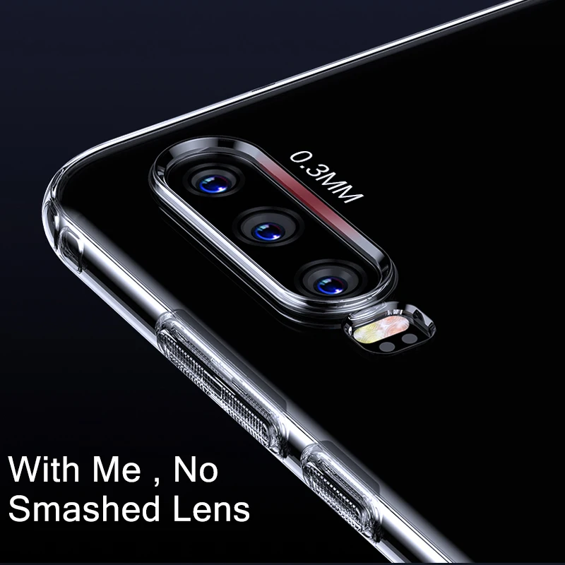 Прозрачный ТПУ чехол для телефона huawei P30 Pro Ультра тонкий мягкий силиконовый Lite