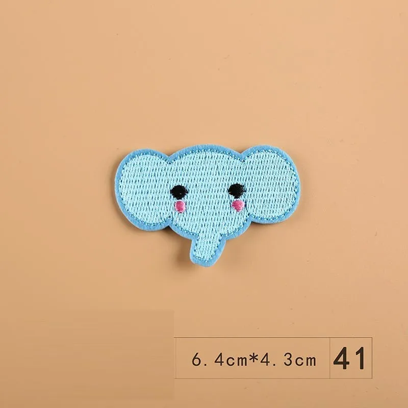 Kuke нашивки мультфильм Подсолнух автомобили и слоны вышитые для одежды DIY