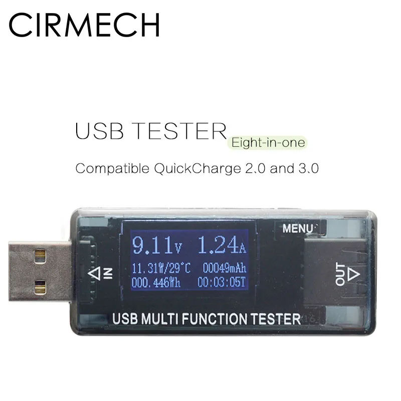 Портативный USB тестер зарядного устройства CIRMECH 4 30 в|Адаптеры AC/DC| |