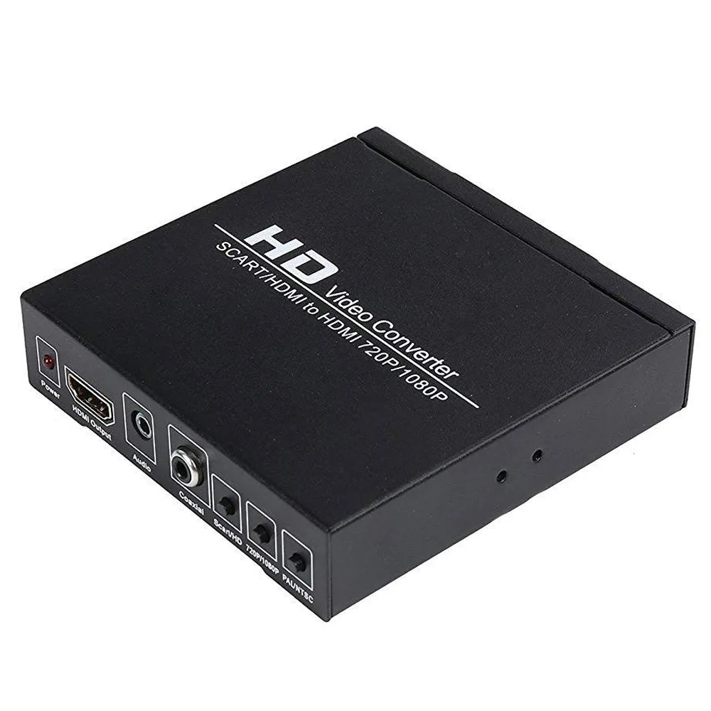 Лучшие предложения PAL / NTSC SCART и HDMI к видео конвертер коробка 1080P повышение с 3 5 мм