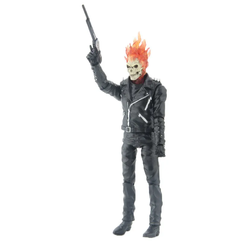 Marvel Ghost Rider Johnny Blaze экшен фигурка из ПВХ коллекции игрушек 23 см|Игровые фигурки и