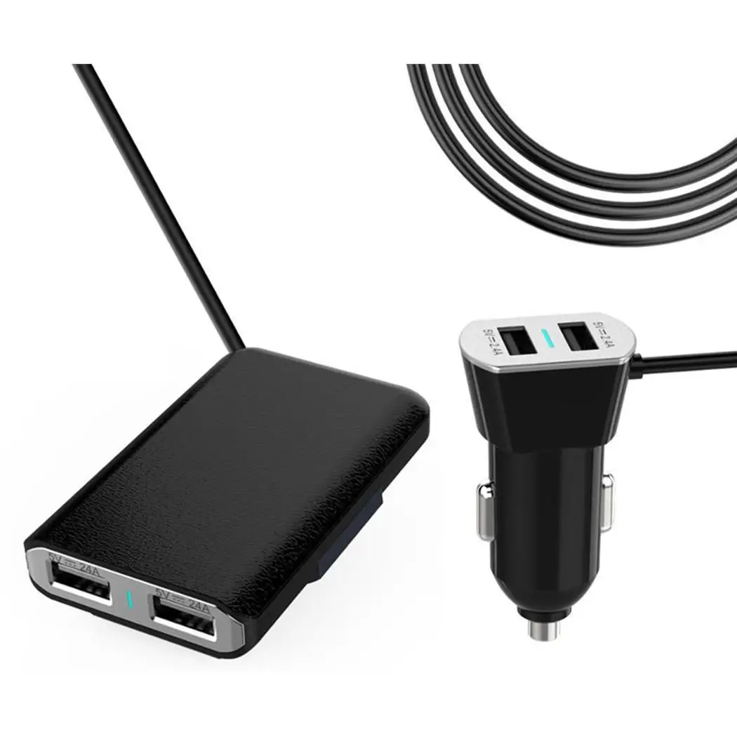 Универсальное автомобильное зарядное устройство 5 в 2 4 А с usb-портами usb-адаптер