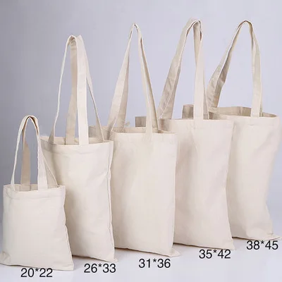 1PC High-Quality Women Men Handbags Canvas Tote Bags Reusable Cotton Grocery High Capacity Shopping Bag | Багаж и сумки
