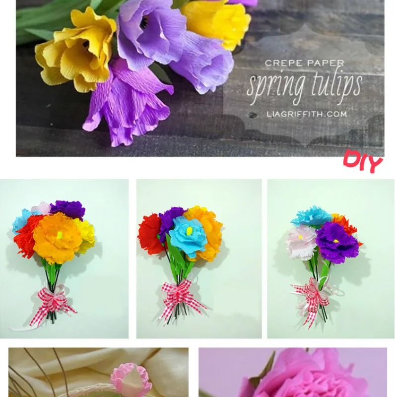 5 рулонных Крафт DIY цветок оберточная бумага 250*50 см креп подарок украшение