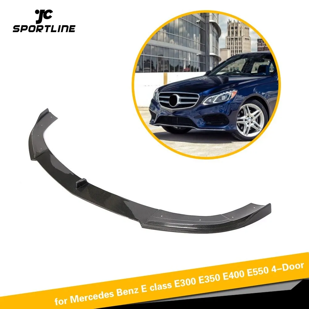 Передний бампер из углеродного волокна спойлер разветвители для Mercedes Benz E Class E350