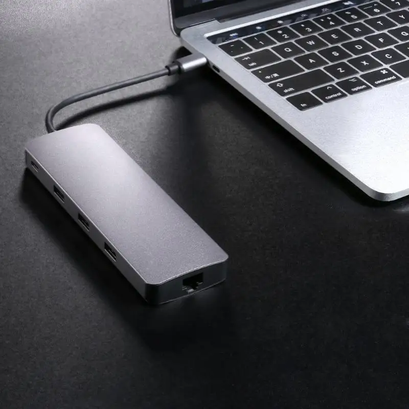 Type C Hub 9 in 1 USB-C to 4K HDMI PD VGA 3XUSB3.0 TF Card RJ45 Lan Adapter | Электроника