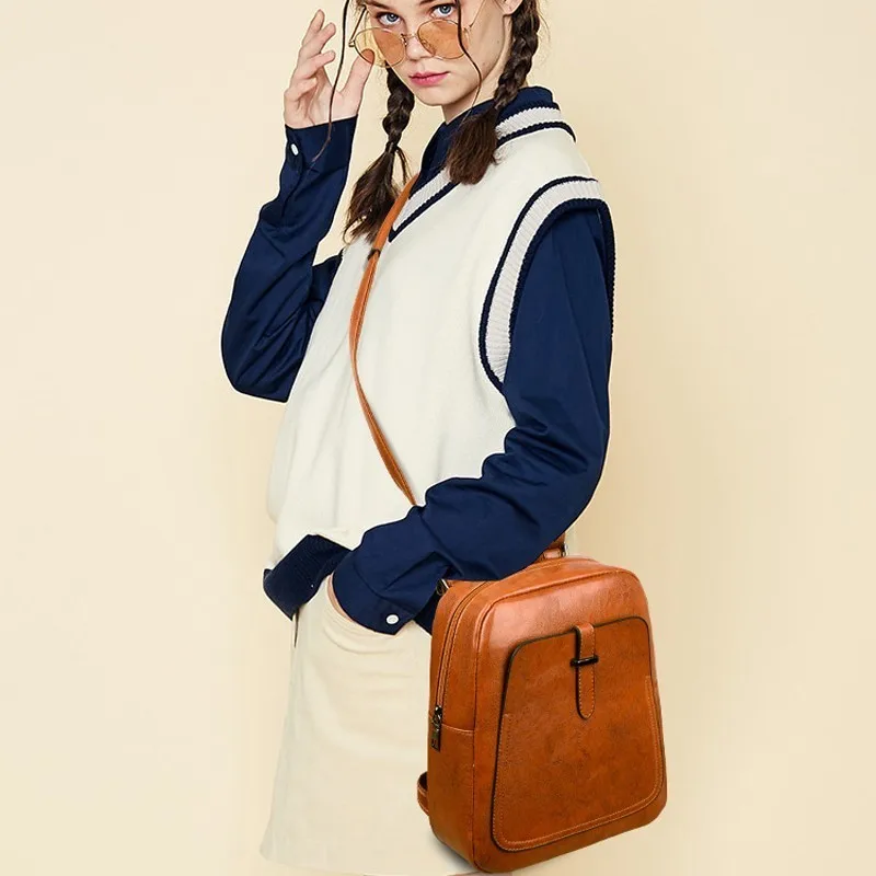 Женские кожаные рюкзаки 2019 школьные сумки для девочек Sac A Dos Femme
