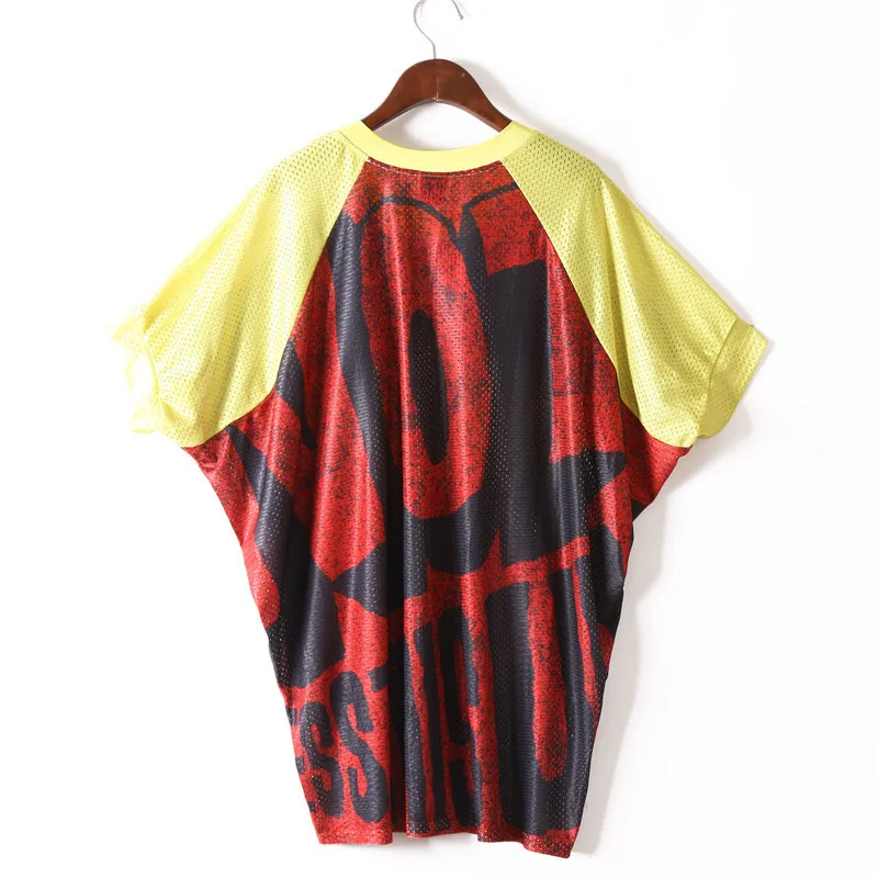 harajuku t shirt women Tide Brand Streetwear Short sleeve Top Street Loose Letter Print tshirt Hip Hop Punk Dance Rock Clothes | Женская