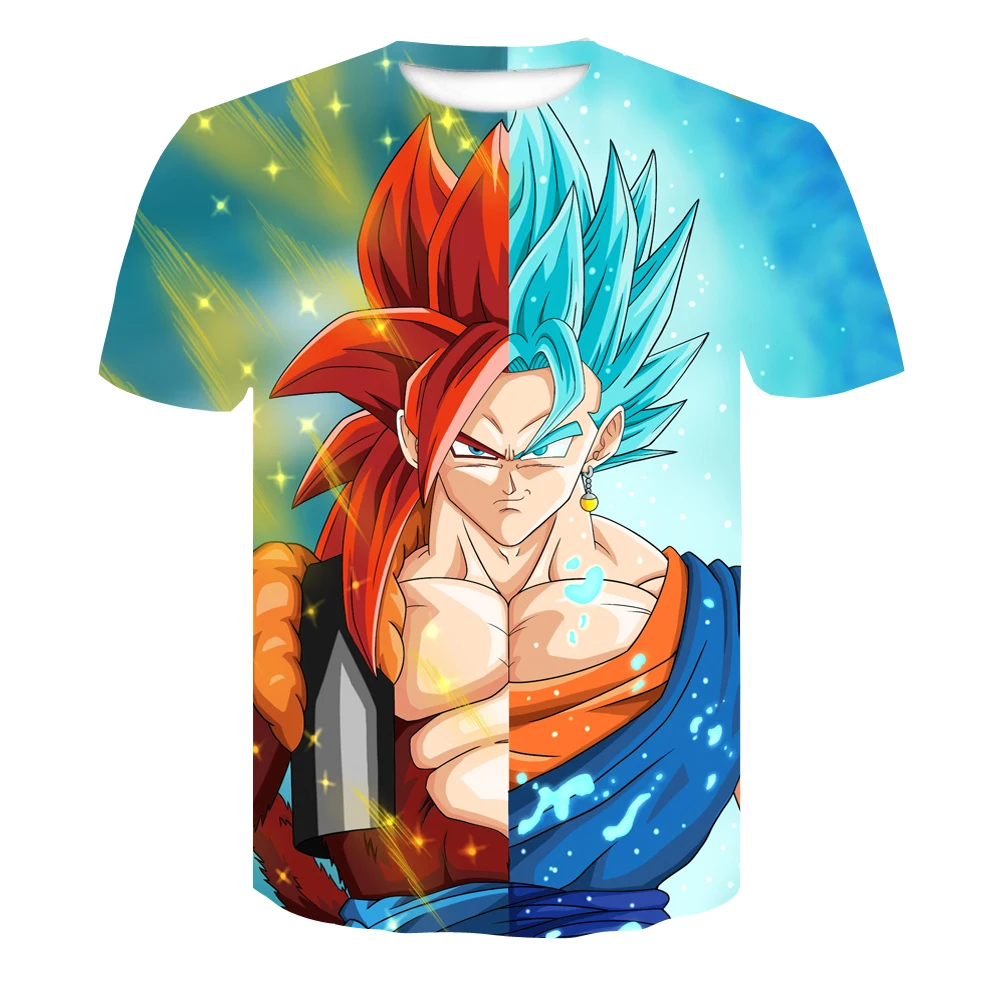 Dragon ball Z Спорт для мужчин Летняя мода 3d принт супер матч уход за кожей лица Сон