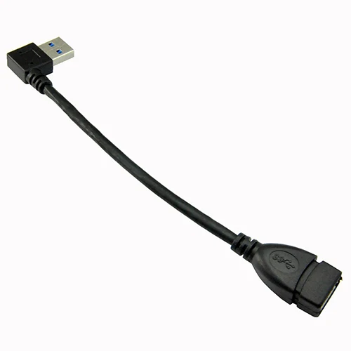 2 шт. USB 3 0 левый и правый угол/вверх вниз угол мужчины к женскому удлинительные