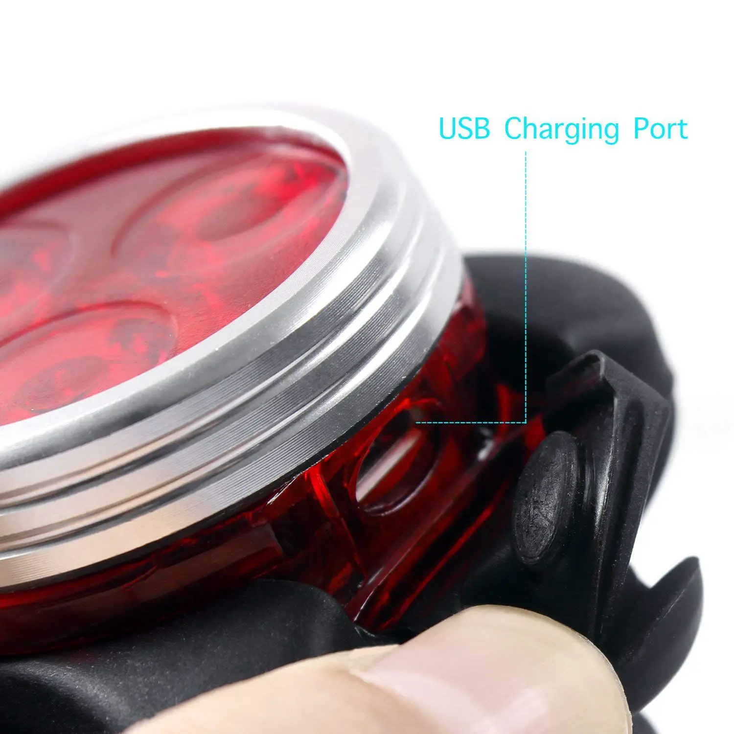 Комплект светодиодных велосипедных фонарей USB перезаряжаемые водонепроницаемые