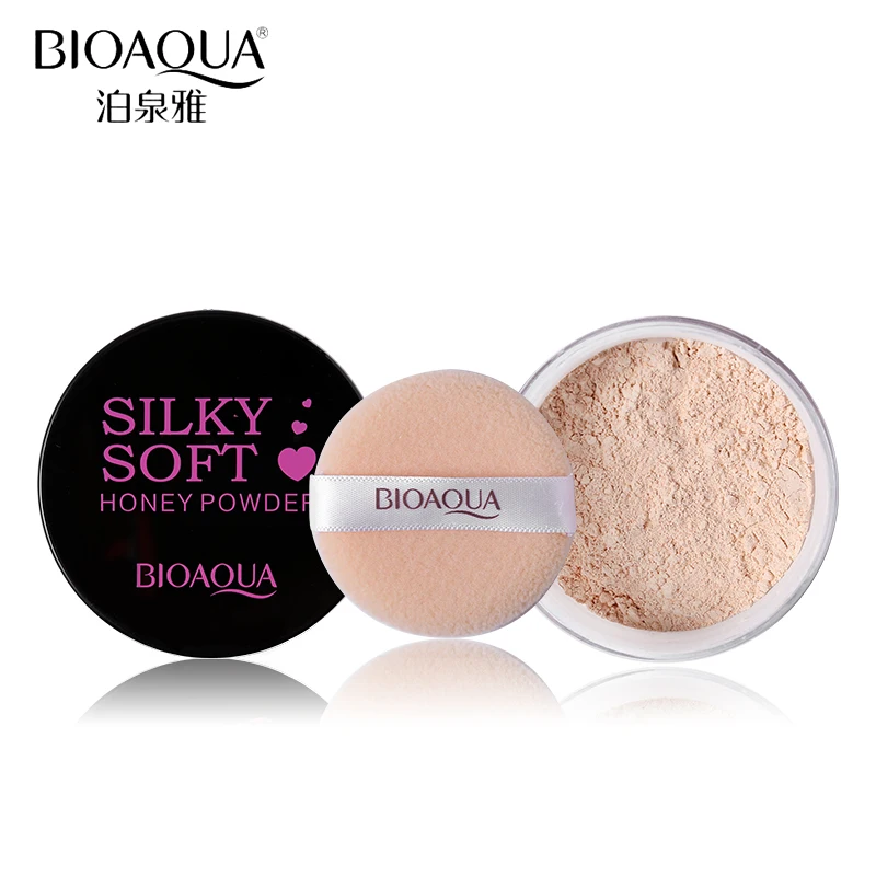 BIOAQUA Brand Loose Powder Whitening Soft Light Silk Face Concealer Skin Finish Translucent Matte Foundation Make Up Set |