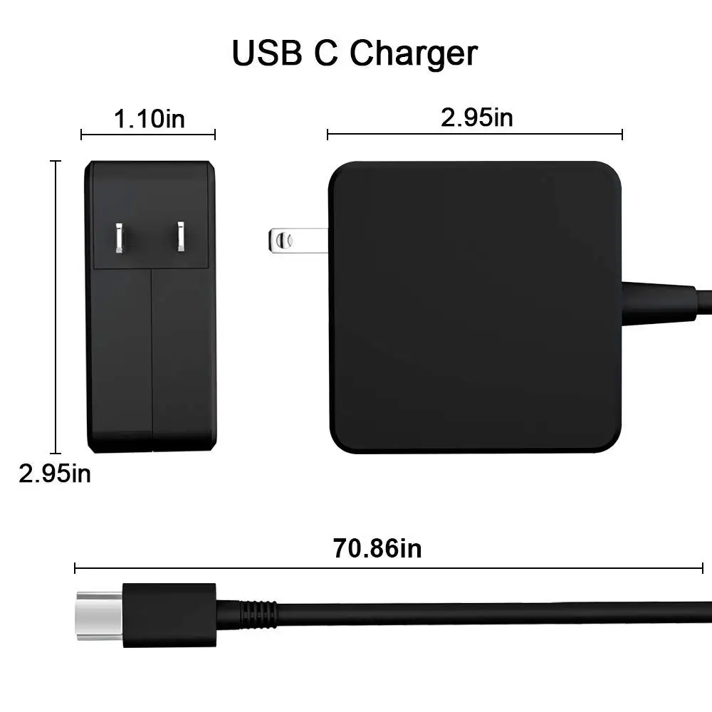 65 Вт USB-C Зарядное устройство блок питания Настенный адаптер тип-c PD зарядное для