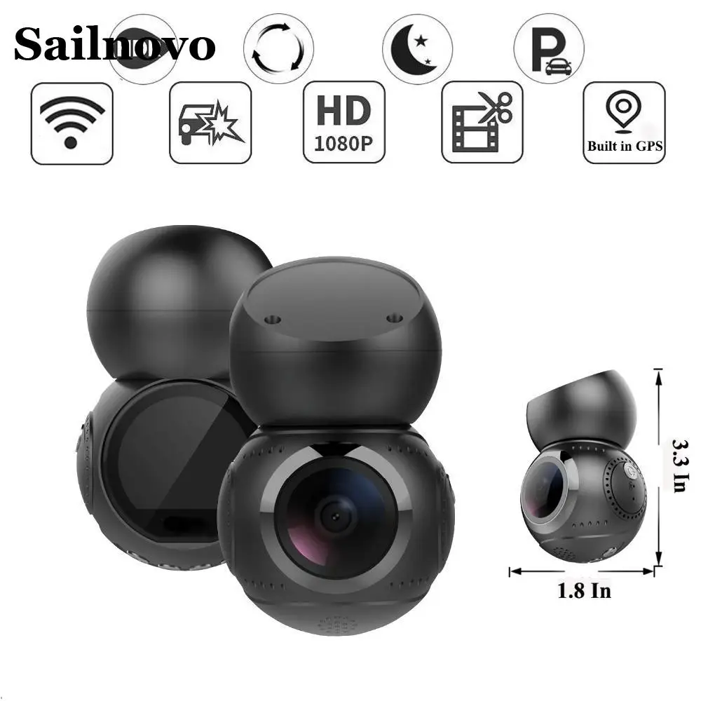 Anytek G21 WiFi Автомобильный видеорегистратор 170 градусов объектив 1080P Full HD GPS ночная